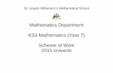 Mathematics Department KS3 Mathematics (Year 7) Scheme of ...