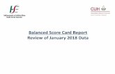 Balanced Score Card Report Review of January 2018 Data