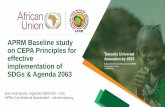 APRM Baseline study on CEPA Principles for SDGs & Agenda 2063