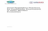 Good Regulatory Practices for Conformity Assessment in ...