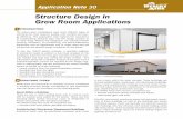Structure Design in Grow Room Applications