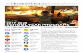 2019-2020 SCHOOL YEAR PROGRAMS