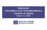 Welcome! Innovative and Interdisciplinary Careers in Aging
