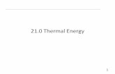 21.0 Thermal Energy