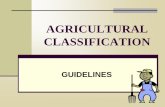 AGRICULTURAL CLASSIFICATION - HCPAFL