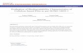 Evaluation of Biodegradability Characteristics of ...