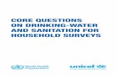 CORE QUESTIONS ON DRINKING-WATER AND SANITATION FOR ...