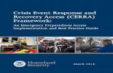 Crisis Event Response and Recovery Access (CERRA) Framework