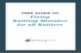 Free Guide to Fixing Knitting Mistakes for all Knitters