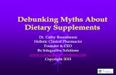 Debunking Myths About Dietary Supplements