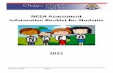 NCEA Assessment Information Booklet for Students