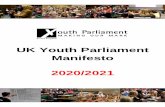 UK Youth Parliament Manifesto 2020/2021