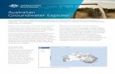 Australian Groundwater Explorer Infosheet