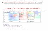 TEST FOR CARBON DIOXIDE - BALIKA VIDYAPITH