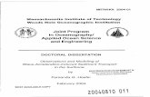 &^CH6(cv »-^^fX. Joint Program in Oceanography/ Applied ...