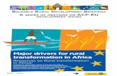 Major drivers for rural transformation in Africa