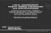 LOCAL GOVERNMENT PUBLIC WORKS STANDARDS and …