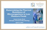 Determining the Thermal Resistance of Microorganisms in ...