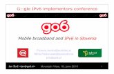 Mobile broadband and IPv6 in Slovenia