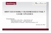 WHY DO FAMILY BUSINESSES FAIL? CASE STUDIES