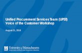 Unified Procurement Services Team (UPST) Voice of Customer ...