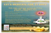 21 Days 2021 - freemeditation.com.au