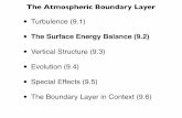The Surface Energy Balance (9.2)