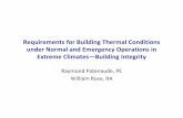 Requirements for Building Thermal Conditions under Normal ...