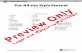 SYMPHONIC BAND Grade 4 For All the Wyle Eternal - Alfred Music