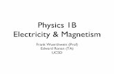 Physics 1B Electricity & Magnetism