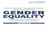INTER-AGENCY HUMANITARIAN EVALUATION ON