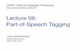Lecture 09: Part-of-Speech Tagging