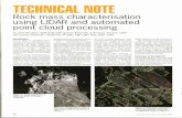 Rock mass characterisation using LIDAR and automated point ...