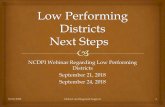 Low Performing Districts Next Steps - NC