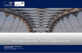 MSc in Major Programme Management