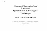 Agricultural & Biological Challenges