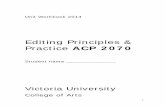 Editing Principles & Practice ACP 2070