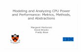 Modeling and Analyzing CPU Power and Performance: Metrics ...