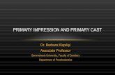 Primary Impression and Primary Cast - Semmelweis Egyetem