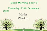 Thursday 11th February 2021 Maths Week 6