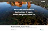 Aquaculture Research Technology Transfer Alfred-Wegener ...