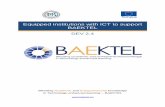 Equipped institutions with ICT to support BAEKTEL