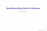 Implementing Reed-Solomon