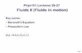 Fluids II (Fluids in motion)