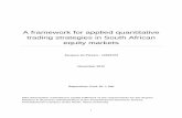 A framework for applied quantitative trading strategies in ...