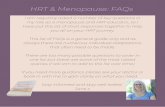 HRT & Menopause: FAQs