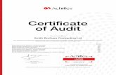 Certificate Suplline Audit