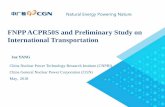 FNPP ACPR50S and Preliminary Study on International ...