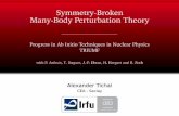 Symmetry-Broken Many-Body Perturbation Theory