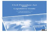 Civil Procedure Act 2010 Legislative Guide
